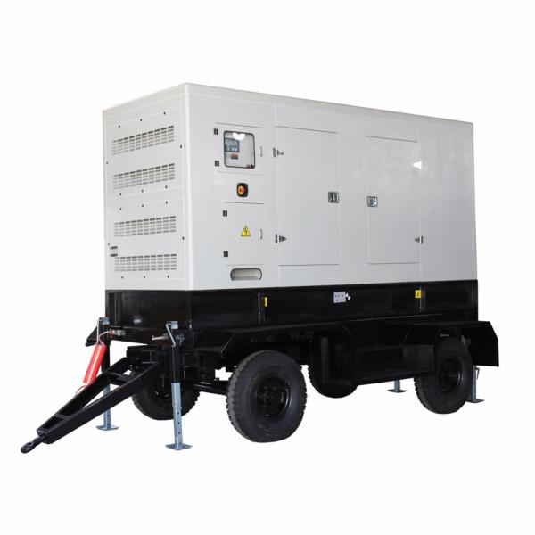 Mobile Trailer Type 450A 240KW Water Cooled Perkins Diesel Generator 3 Phase 4 Wire