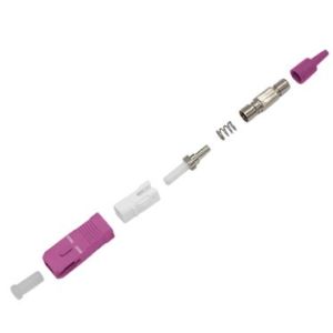 OM4 Multimode Fibre Connectors SC UPC Simplex 0.9mm Low Insertion Loss