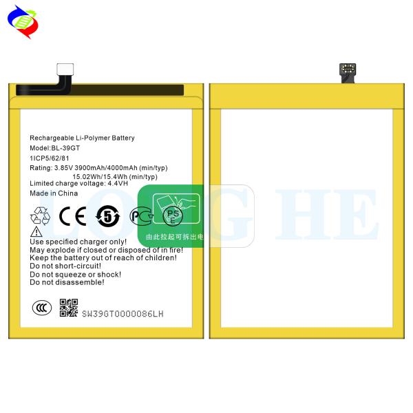 Tecno Camon I Twin/IA7 BL-39GT Yellow Rechargeable Battery Replacement 4000mAh Phone