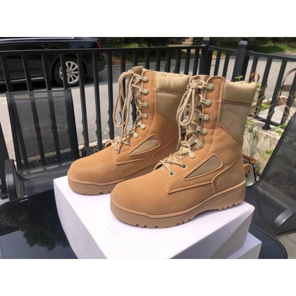OEM ODM Canvas Steel Toe Combat Tactical Boots For Desert