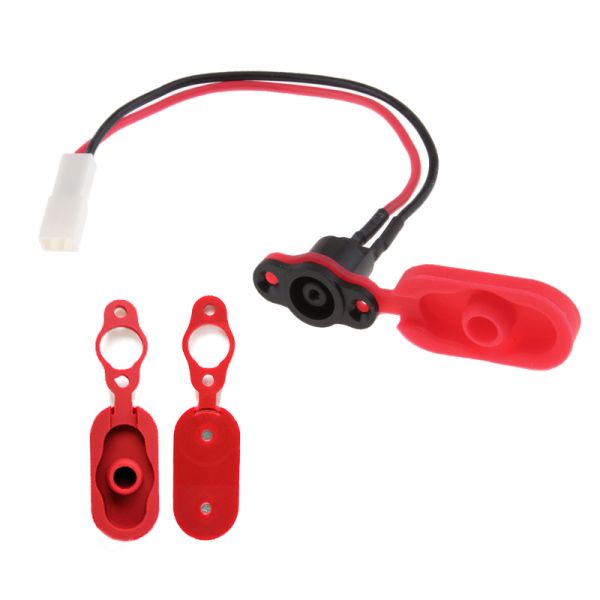 Scooter Battery Charging Port ABS Power Charging Port for Xiaomi M365 1S F30 F40electric Scooter Replacement Parts