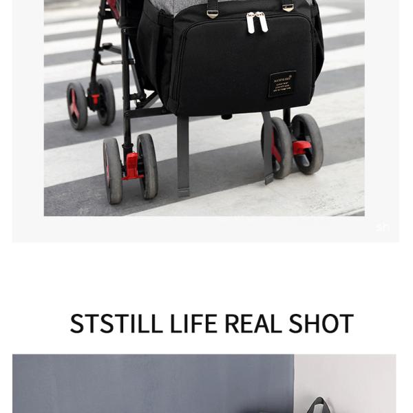 ISO9001 Fashion Mummy Maternity Nappy Diaper Bag Backpack With USB