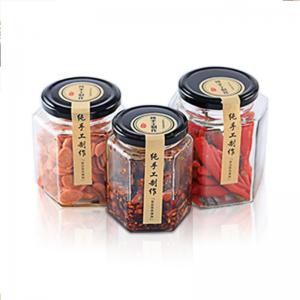 China Food Storage Glass Canning Jars , Ginger / Spices Small Glass Jars With Lids on sale