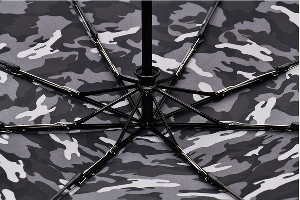 Customized Automatic Travel Umbrella Camouflage Pattern Colorful Handle
