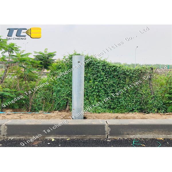 PU EVA Reflective Tape Highway Guardrail With Galvanized Highway Crash Barrier