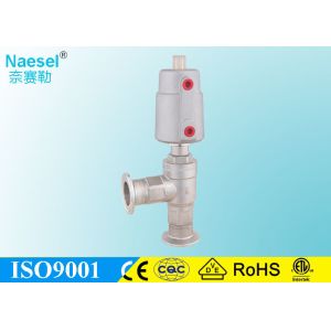 Engineering Plastic Actuator Pneumatic Seat Valve SS316 Body 3 / 8 NPT Thread