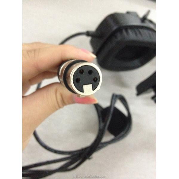 TELIKOU HD-101 XLR 5 Pin Male Single-ear Full-Duplex Wired Intercom Headset Dynamic Micrphone System Film TV Stage