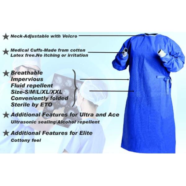 Disposable Nonwoven Sterile Surgical Gown