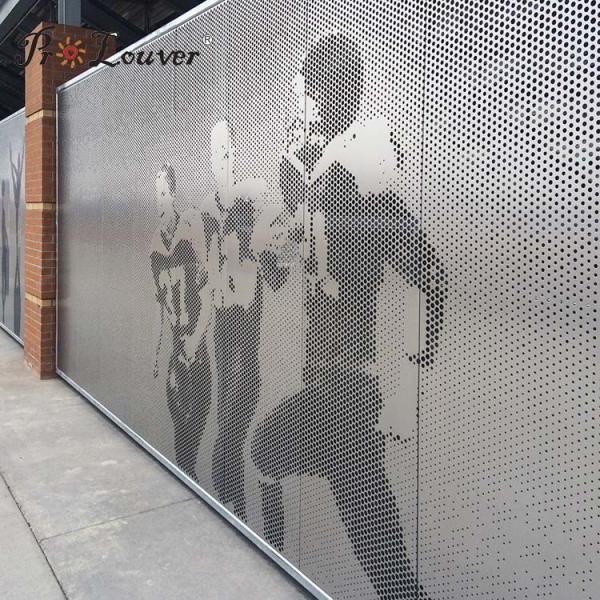 Picture Customized Aluminum Perforated Screen WallUsed for Hotel Fence