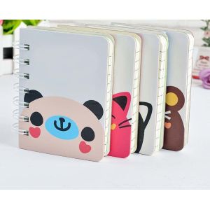 China Custom Made Spiral Binder Notebook Cute Cartoon Printed Paper Cover on sale