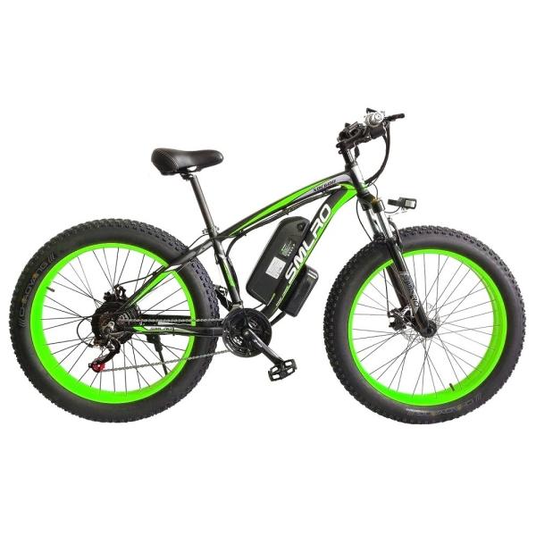 Fat Tire Electric Bike 350W Motor 13AH Lithium Battery SMLRO XDC600 26x4.0 inch E-Bike Wholesale Drop Shipping Available