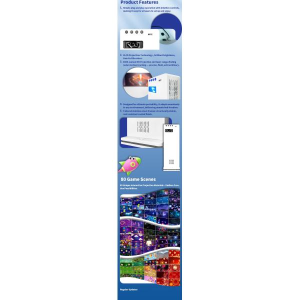 80 Games Floor Projection System 1920*1200 Floor Projection Game System