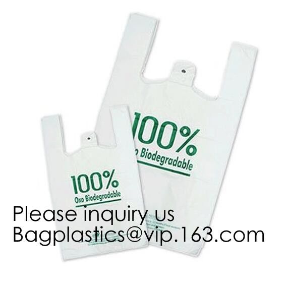 Cheap T-Shirt Compostable Bags Biodegradable Bag For Food, T-Shirt Garment Plastic Bags Compostable 100% Biodegradable