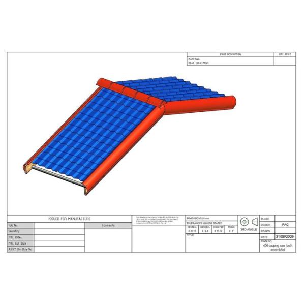 Round Ridge Cap Roll Forming Machine Hydraulic Punching Anti - Rust Rollers