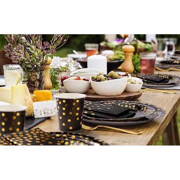 Party Supplies Plate, Cups, Spoons, Fork, Napkins, Dinner Set, Paper And Plastic Dinnerware Set, Tableware