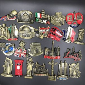 Tourist Souvenir Tin Fridge Magnet Refrigerator Photo Magnets