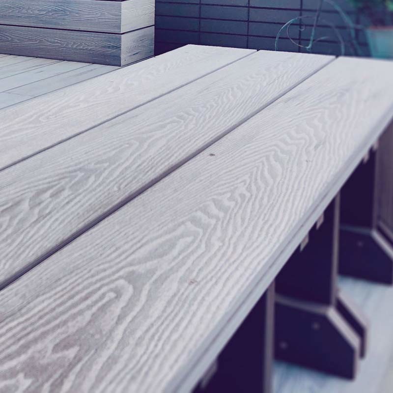 China Outdoor Composite Decking Hollow Profile WPC Hollow Decking Boards on sale