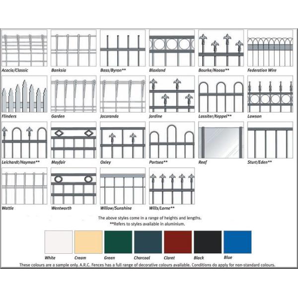 ARC Banksia Galvanized Metal Fence Panels , Heavy Gauge Welded Wire Fence Weldmesh Roll Top