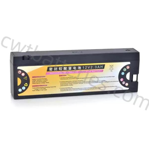 Nihon Kohden ECG-9130P ECG-9020 ECG-92C ECG-8420 Rechargeable Sealed Lead-Acid Battery LCS-1912ANK 12V 2.3Ah Compatible