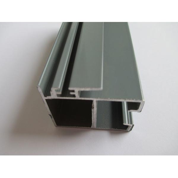 6000 Series Extruded Wardrobe Aluminium Profile Black Color For Closet