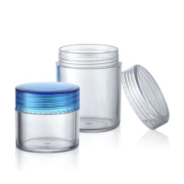Customizable Eco-friendly Plastic Cream Jar for Cosmetic Packaging in Multiple Sizes