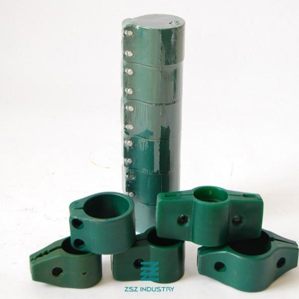 Galvanized Metal Fencing Railing Column Anchor Clamp 60x40mm Size