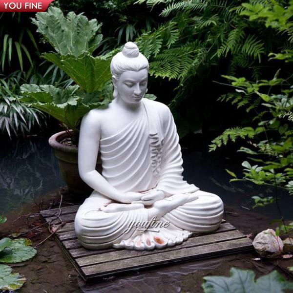 Wholesale Garden Decoration White Marble Buddha Statues