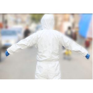 China Anti Epidemic Disposable Hooded Coveralls Chemical Resistant Coveralls wholesale