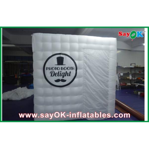 Advertising Booth Displays Cube Portable Mobile Inflatable Photo Booth LED With Logo Printing ROHS