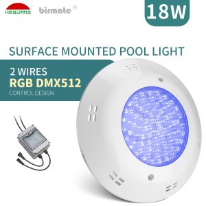 Buy cheap 2 Wires DMX Control Fiberglass Pool Lights RGBW Anti UV PC Underwater Pool from wholesalers