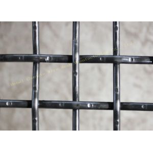 Square Rolls Stainless Steel Plain Weave Crimped Mesh Screen