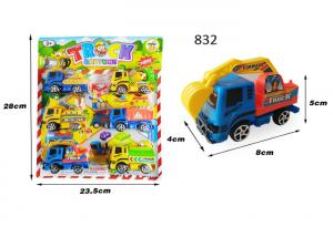 China Mini Kids Toy Vehicles Push And Go Construction Trucks 4 Pcs / 6 Pcs Assorted on sale