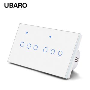 China 6 Gang Intelligent WiFi Smart Outdoor Light Switch For APP Vocie Touch Control on sale