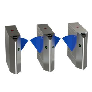 Security Pedestrian Barrier Gate , Automatic Retractable Flap Gate Barrier 24V