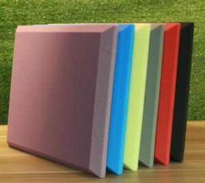 China Flat 50mm Soundproof Foam Panel Absorb Voice High Density on sale