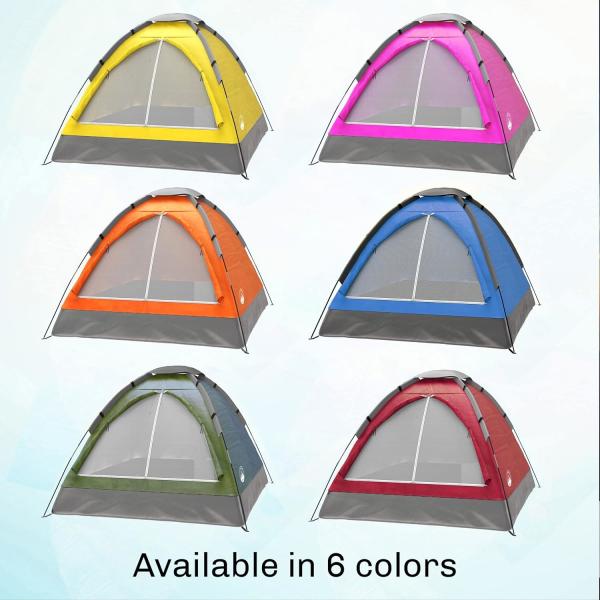 2-Person Dome Tent – Easy Set Up Shelter with Rain Fly and Carry Bag for Camping, Beach, Backpacking, Hiking,