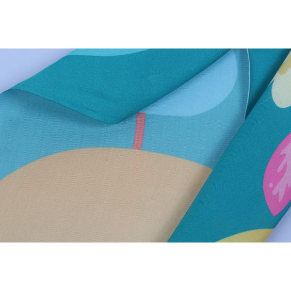 OEM soft smooth digital printing recycled satin silk like 50D polyester fabric for scarf