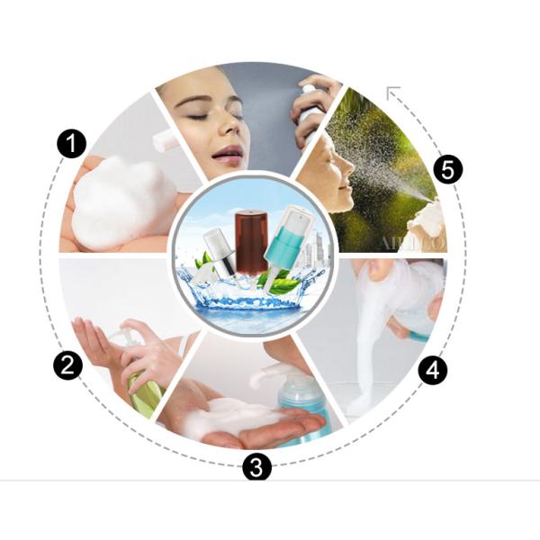 Transparent 20ml 50ml Cosmetic Spray Bottle Customized Smooth Cream Pump