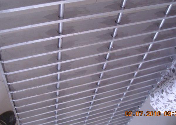 Quality Plain Bar Stainless Bar Grating , Anti Corrosive Floor Grates Stainless Steel for sale