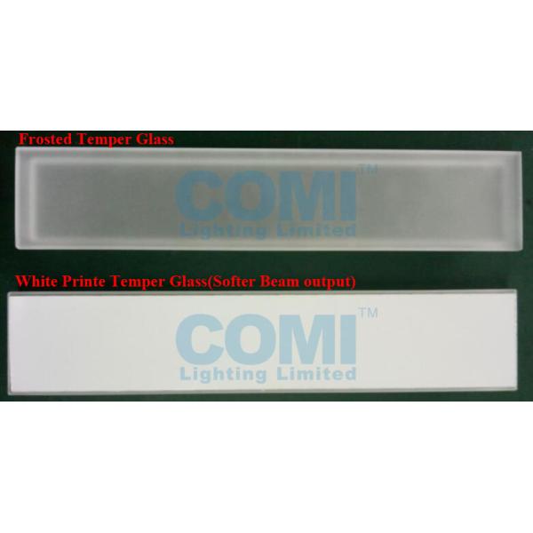 24V low voltage or 110~240VAC Linear Stair Outdoor Lighting White Print Glass Soft Beam 195mm