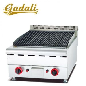 China BBQ Grill Hotel Lobby Equipment , 16kw Gas Lava Rock Grill on sale
