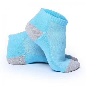 China Custom Mens/Women sport half cushion color toe/heel ankle socks on sale