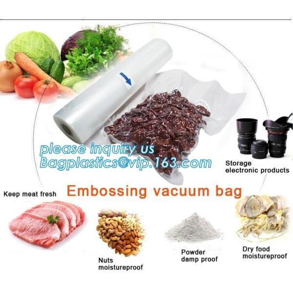 vacuum heat sealing bag Embossed Vaccum Compressed Bag Recyclable Plastic Vacuum Sealer Bags For Food Reusable Food Vacu