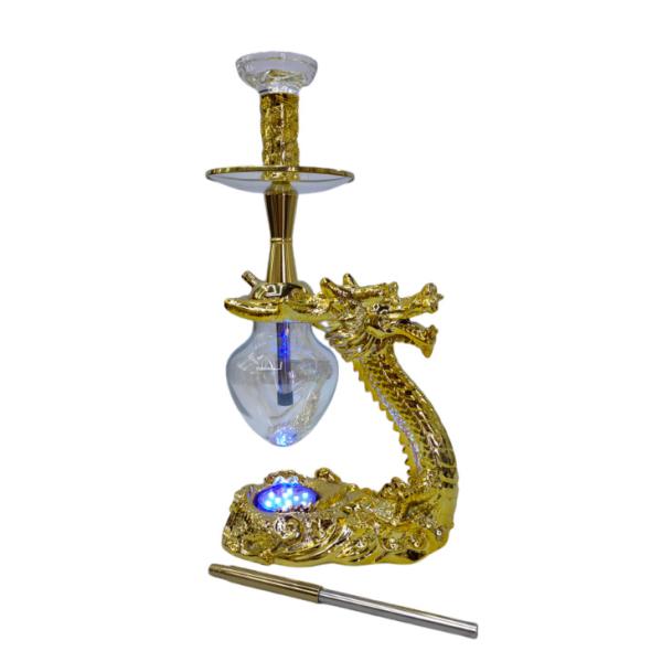 Party Bar Smoking Hookah Shisha Set with Resin Dragon Design and Full Accessories