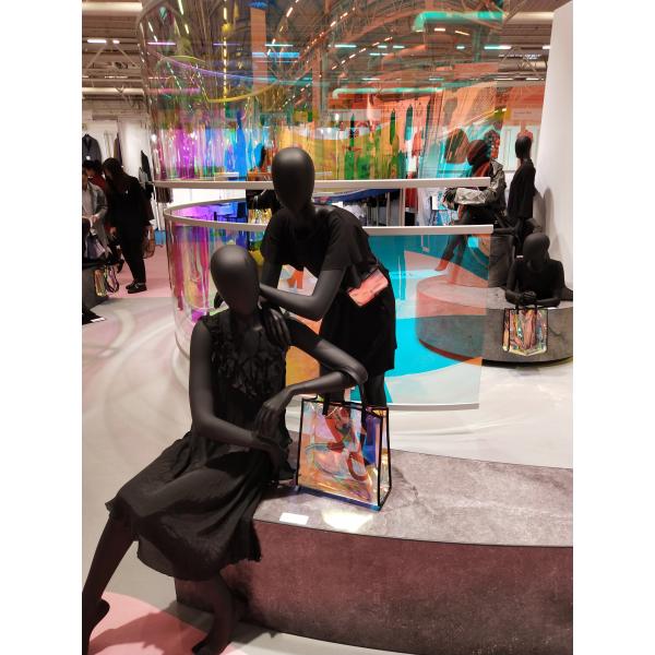 Rainbow Color Anti UV Transparent Polyurethane Fabric