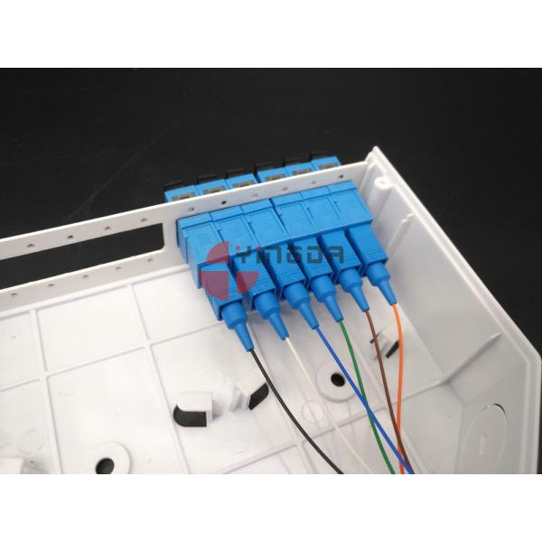 12 SC Ports Fiber Optic Termination Box , DIN Termination Box ABS