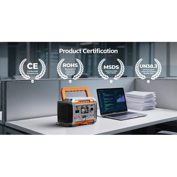 300W Portable Power Station with MPPT Controller and Wireless Charging