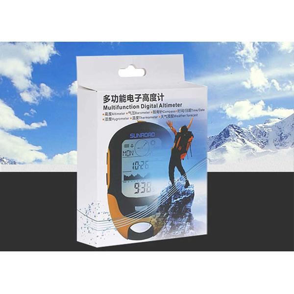 FR500 Waterproof Digital Compass Altimeter LCD Digital Barometer Hygrometer Handheld Compass Weather Forecast