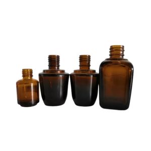 China Cosmetics 50ml Brown Dropper Bottles With Childproof / Pilfer Proof Cap wholesale
