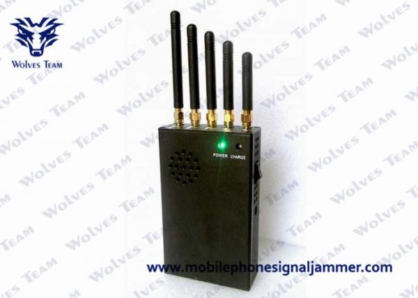 Quality 3W Total Output Cellular Signal Blocker , Mini Portable Cellphone Jammer WIFI 3G 4G LTE for sale